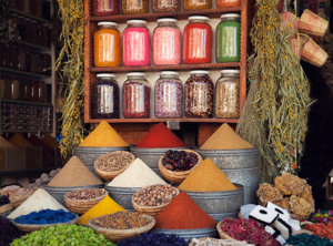 Échoppe d'épices dans la Médina de Marrakech